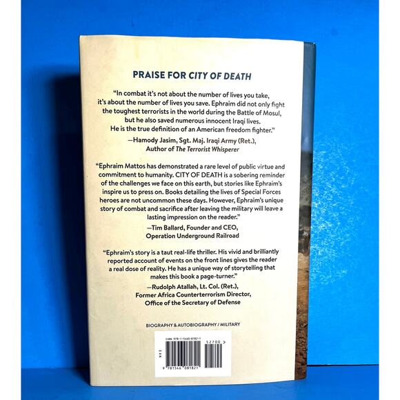 City of Death by Ephraim Mattos & Scott McEwen Hardcover 2018 1st Edition SEAL - Picture 2 of 7
